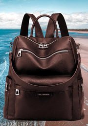 MomsyStore Girls Leather Backpacks for College And Office