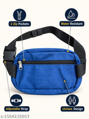 Blue Waist Bag For Men | Waist Bag For Men And Women || Stylo Men's Waist Bags | Unisex Waist Bags | Unisex Waist Bag