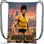 Printed Dori Bag Drawstring Backpack Small Bag Gym Bag tution bag Gift Bag for Everyday Use