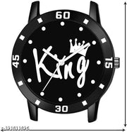 BEST QUALITY BEST PRICE Analogue Black Dial Tranding Pu Belt Watches For Men Boys