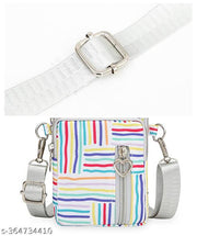 SYGA WOMEN'S SHOULDER CROSS BODY PURCE OXFORD CLOTH Multi Color stripes Design MULTI PURPOSE BAG