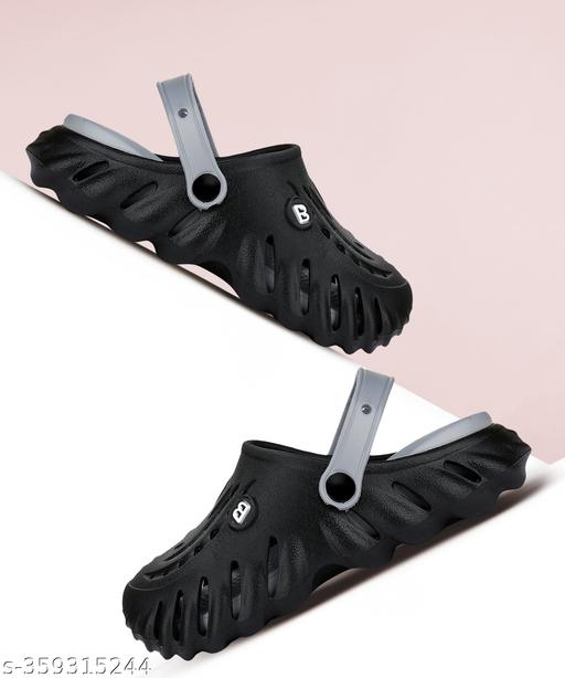 Bersache Comfortable Stylish fashionable Clogs For Men (Black)