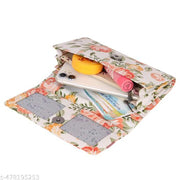 3 ZIPPER card holder with zipper and premium PU leather clutch hand purse for women