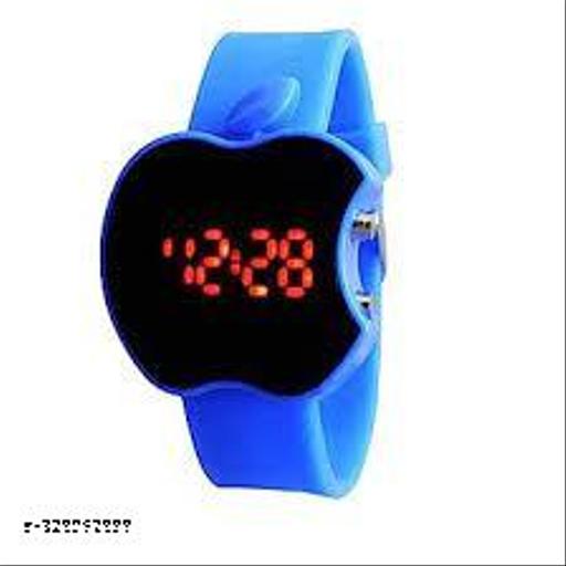 Apple Shape LED Digital Watch with Soft Band for Kids Girls/Boys - Good Gift for Kids