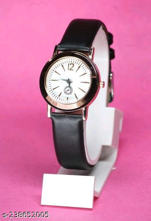 New trendy leather belt watches for women analog watches for girls
