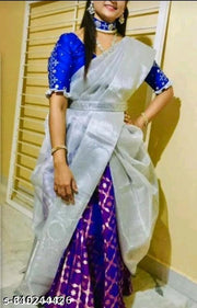 BANARASI ALL OVER TISSUE SILK FANCY PARTY WEDDING WEAR SAREE
