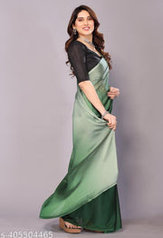 two tone Georgette Purple  Saree with blouse