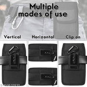 Mobile Pouch for Men, Mobile Bag Waist Pouch Belt Mobile Pouch Phone Case Mobile Belt Pouches for Xiaomi Redmi Samsung iPhone(6.8'' Black)