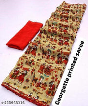 Georgette Printed Saree