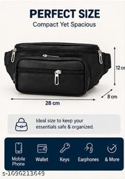 Men’s Premium Multi-Pocket Waist Bag | Crossbody Belt Bag | Travel & Daily Use