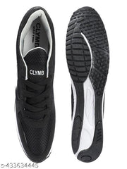CLYMB Casual Sport for Men | Stylish Lace-Up Sneakers with Cushioned Insole | Comfortable Walking Shoes with Rounded Front Running shoes