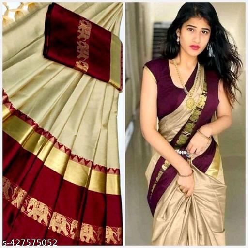 Hathi Design Silk Saree (Hathi Saree)