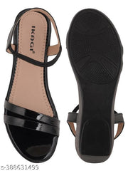 IKAGI Women's/Girls Stylish & Comfortable Wedge Fashion Heel Sandals for Women & Girls