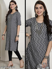 Polyster/Crepe fabric-Kurti For Women