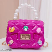 Girls mini Jelly sling bag with strap kids bag