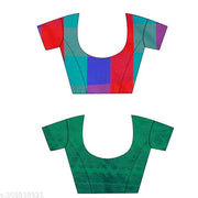 Cotton Fabric Saree For Women's