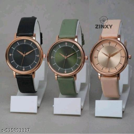 Luxury Pack of 3 Analog Watch for Women