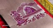 Beautiful Art Silk Jacquard Border Saree With Unstitched Running Blouse For Women Wedding Wear Party