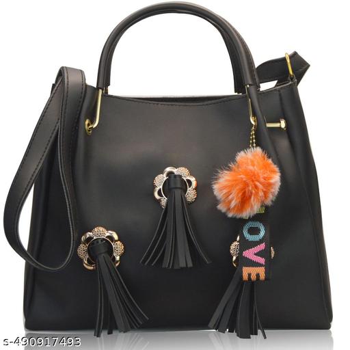 Trendy Black Color Women Handbag