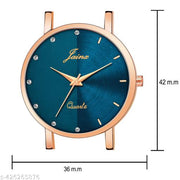 Jainx Blue Dial Rose Gold Mesh Chain Analog Wrist Watch for Women