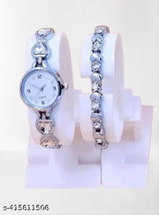 LATEST DIL STONE WATCH FOR WOMEN AND GIRLS WITH FREE BRACELET