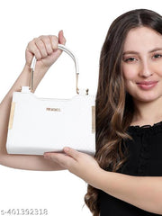 GRAADA Synthetic Leather Classy Design Trendy Shoulder Handheld Crossbody Women Handbag