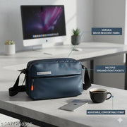 Spiaty Crossbody Sling Bag, Water-, Scratch-Resistant, Anti-Wrinkle, High-Density Nylon, Adjustable Strap, Multiple Compartments, 22x16x8 CM