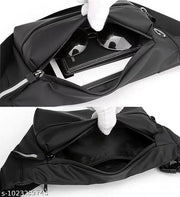 Waist Bag for Men & Women | Water-Resistant Crossbody Sling Fanny Pack with Dual Zipper Compartments & Adjustable Strap for Travel & Daily Use