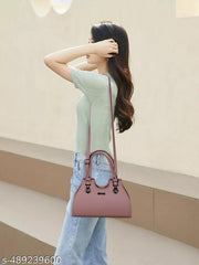 Latest Trendy Branded Light Pink Handbag For Girls/Women's