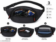 Holdex Premium Unisex Waist Bag for Men, Women, Boys & Girls | Multi Pocket Crossbody Sling Bag for Travel, Office, Gym, Walking & Daily Use
