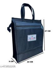 STLYZ Small Heavy Duty Daily Use OFFICE, TUITIONBag/Shopping Bag/Lunch (THELA) Canvas Tote for Vegetable and Groceries Bag - (27x24x9 cm)