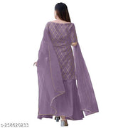 TRENDY DESIGN ATTRACTIVE LOOK PURE COTTON KURTI SHARARA SET WITH NET DUPATTA
