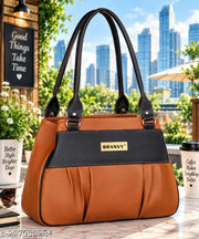 PU leather hand bags for women spacious compartment women handbags stylish bags for women college casual office hand bag for girls water resistant ladies bag daily use purse for women and girls
