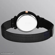 Magnetic strap Flower Studded magnet chain Gift Watch for Women Analog Watch - For Girls Magnet Strap Girls Women Djline Rishtey Black