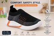 ROTATION Kids Sports Shoes for Boys & Girls | Lightweight Casual Slip-On Sneakers | Breathable Knitted Walking Running Shoes