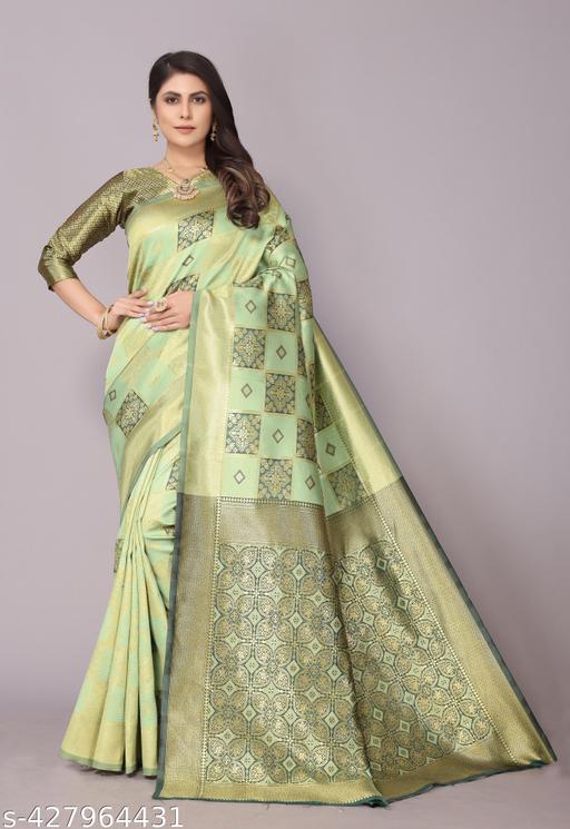 cotton silk jacquard with blouse