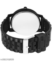 BEST QUALITY BEST PRICE Classy Analogue Black Dial Tranding  Pu Belt Watches For Men Boys
