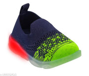 Coolz Kids Knitted First Walking Shoes with Light Led-2 for Baby Boys and Baby Girls for 9-24 Months
