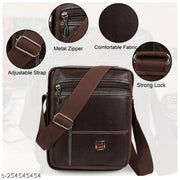 Casual Crossbody Synthetic Leather Men Sling Bag/Shoulder Bag for Men/Travel Bag/Cross Body Bag/Office Business Bag/Messenger Bag/Stylish Sling Bag for Men