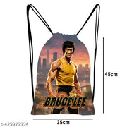 Printed Dori Bag Drawstring Backpack Small Bag Gym Bag tution bag Gift Bag for Everyday Use