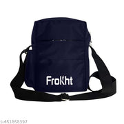 10 inchs Polyester Crossbody Side Bag for Tablet and Daily Use, Water-Resistant | Stylish Small Multi-Pocket Sling Cross Body Travel Office Business Messenger One Side Bag for Men & Women