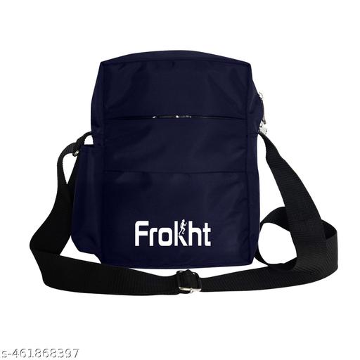 10 inchs Polyester Crossbody Side Bag for Tablet and Daily Use, Water-Resistant | Stylish Small Multi-Pocket Sling Cross Body Travel Office Business Messenger One Side Bag for Men & Women