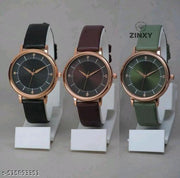 Best Quality Festive Season Flower Designer Round Dial Attractive Leather Belt women watches combo pack of 3 combo wathces for women stylish girl watches combo pack of 3 analog watches wrist watches combo watches