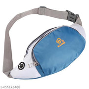 Nice Purse Stylish Chest Crossbody Travel Bags Fanny Pack |Waist Pouch(WB-007-SkyBlue-White) Waist bag