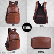 VENEER  Classy Vegan Leather Croco Fusion Business Office College Travel Unisex Backpack