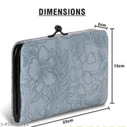 Fantastiqo Embossed Floral Clutch for Women - Elegant and Timeless Trendy