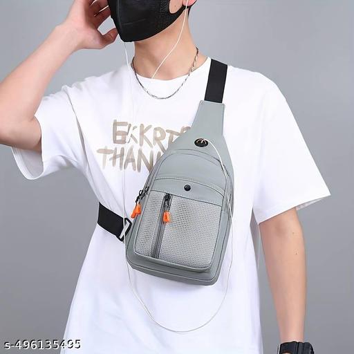 1pc Durable Chest Bag, Outdoor Mountaineering Cycling Travel Crossbody Bag, Small Lightweight Portable Waist Bag, Three-layer Large Capacity Fanny Pack