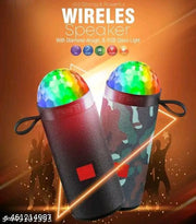 Bluetooth Speaker With Dual tone Disco Light Portable Speaker