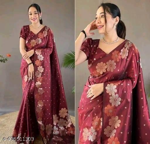 Fancy Exclusive Banarasi Silk Saree With Blause