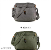 Stylish Sling bag Cross Body Utility Travel Office Business Messenger one Side Shoulder Bag for Men and Women Unisex (Pack of 2)